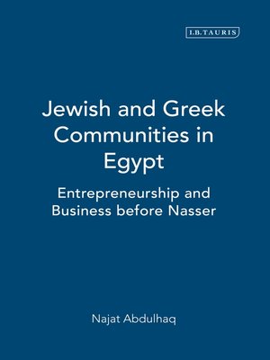 cover image of Jewish and Greek Communities in Egypt